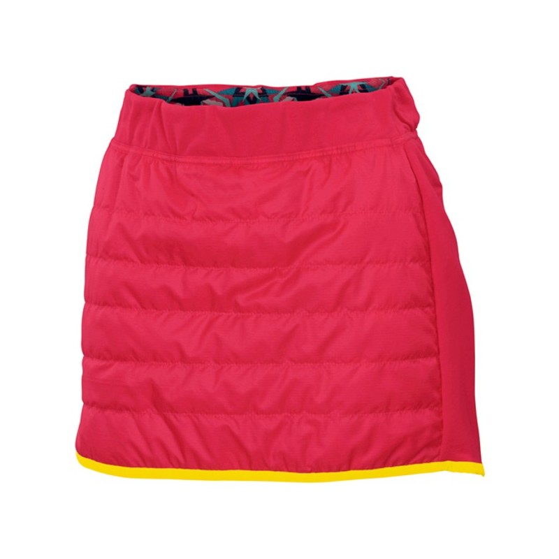 Ski skjørt Sportful Rythmo Skirt kirsebær-gul Ski skjørt Sportful Rythmo Skirt kirsebær-gul